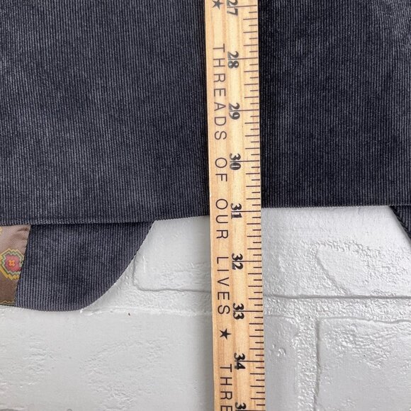 Chaps Blazer Men 44R Black Corduroy Classic Retro Academia Jacket Stretch Poly - Picture 13 of 14